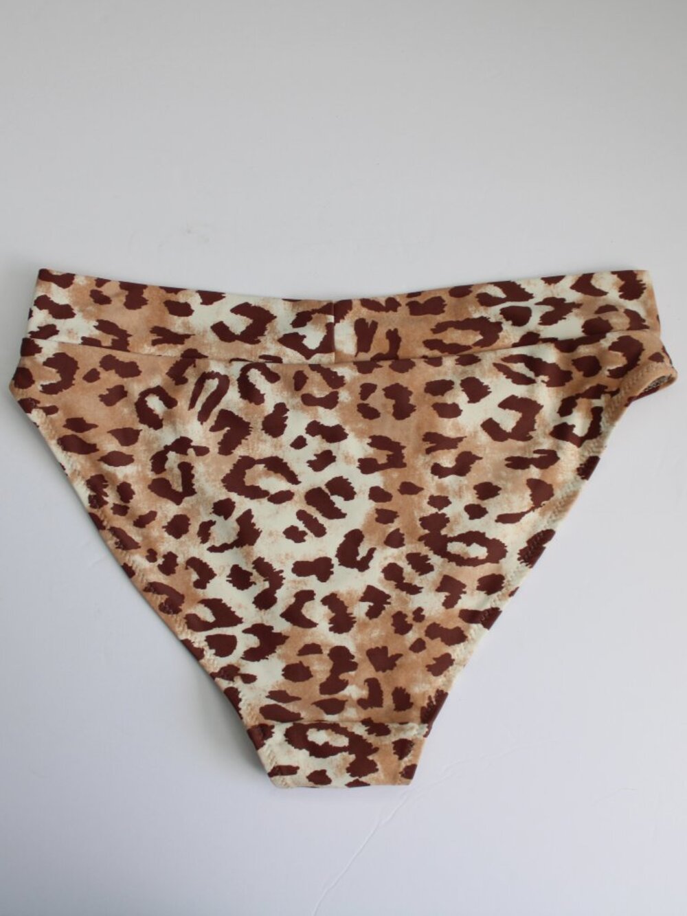 Aerie Leopard Crossover Bikini Bottom & Bikini Top Beach Dune Brown Size Small - Picture 6 of 12